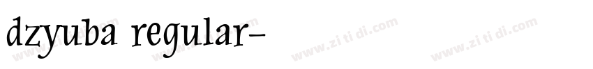 dzyuba regular字体转换